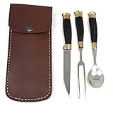 Vehi Mercatus Mittelalter Besteck mit Lederscheide