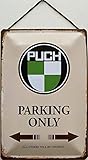 Blechschild mit Kordel 30 x 20 cm Puch Parking Only - Blechemma