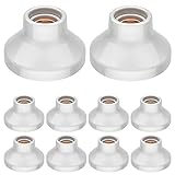 ledscom.de Deckenleuchte/Decken-Fassung ELEKTRA, Porzellan, weiß glänzend, 1 x E27 max. 300W, 90mm Ø, 10 Stk.