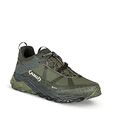 AKU M Flyrock GTX Oliv - Gore-Tex Schneller dynamischer Herren Gore-Tex Wanderschuh, Größe EU 47 - Farbe Green - Grey
