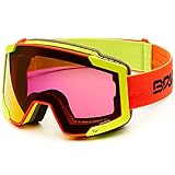 Briko Lava Fis 7.6 Skibrille, Unisex, Erwachsene Einheitsgröße matt gelb/orange