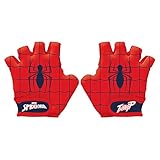 Disney Jungen Spiderman Fahrradhanschuhe, Mehrfarbig, Größe S (Handumfang ca. 15cm)