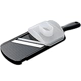 KYOCERA Keramik-Juliennehobel CSN-182-NBK Juliennehobel, mit besonders scharfer Keramikklinge für sauberes Julienne hobeln. Inklusive Fingerschutz. Schwarz. Maße: 27,7 x 9,2 x 1,6 cm