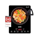 TZS First Austria Induktionskochplatte einzeln | 2000W | Slim-Design | 10-stufige Temperaturregelung | Timer | Kindersicherung | Sensor touch control | Camping, mobil
