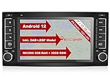 M.I.C. AVT7-lite Android 12 Autoradio mit navi RK3566 2G+32G Ersatz für VW T5 multivan Touareg mit RNS 510: DSP DAB Plus Bluetooth 5.0 WiFi 2 din 7" IPS Bildschirm USB Auto zubehör europakarte