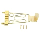 6 Saiten Bass Brücke Tailpiece Zink Legierung Elektrische Bass Brücke Tailpiece Ersatz (Gold)