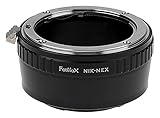 Fotodiox Lens Mount Adapter Compatible with Nikon F-Mount Lenses on Sony E-Mount Cameras