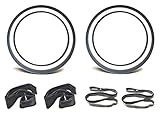 Weißwand Reifen Set 2.25 x 19 K252 inkl. Schläuche & Felgenbänder - Passend für Zündapp M25 M50 Bergsteiger, Hercules, Puch, Kreidler, NSU Quick Mofa Moped