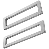 Generisch Wandkonsole Edelstahl Wandstütze Wandregal Waschtisch Regalträger NEU 400 x 150 x 30/30 mm / 2 er Pack inkl. Montagezubehör