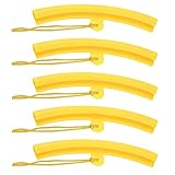 Amfrpar 5 Stück Felgenschutz Reifenmontage Felgenschoner Motorrad Felgen Montageschutz Felgenkantenschutz Reifenwechsel KFZ Felge Protector Auto Felgenschutzleiste für Alle Gängige Montiereisen (Gelb)