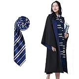 TOTOY Magier Ravenclaw Umhang und Ravenclaw Krawatte, Ravenclaw Robe, Zaubererrobe für Erwachsene 93203(M)