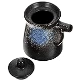 UPKOCH Sojasaucentopf Essigtopf Gewürzbehälter Ölspender Aus Porzellan Ölglas Sauciere Keramischer Essig Shoyu-Spender Olivenöl Spender Saucenbehälter Mit Deckel Japan Flüssig Keramik