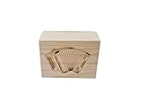 Spardose Steirische Harmonika aus Holz – Sparkasse in Truhenform mit Brandmotiv – Geschenkidee für Musikliebhaber & Harmonikaspieler – Geldtruhe ca. 10x8x7 cm – Spardose Musikinstrument