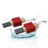 LICHTBLAU 2 Stück Motorkohlen mit Halter I Kohlebürsten für Miele Waschmaschine und Waschtrockner 4297410 4297411 4297412 4297413 4297414 z.B. W800er Serie Miele Kohlen