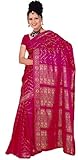 Trendofindia Indisches Sari Damenkostüm Bollywood Sari Kleid Pink CA106