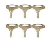 BODYA 6Pcs Zündschlüssel Bau Schlüssel Starter Schlüssel Fit für 66711-55240 Kubota B & GL Serie Traktoren Ersatzschlüssel
