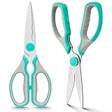 WELLSTAR Küchenschere Multifunktionale Fleisch- und Gemüseschere für den Haushalt Spezielle Hühnerknochenschere, 2 Stück