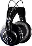 AKG K240 MKII Professioneller halboffener Over-Ear-Studiokopfhörer, selbstjustierender Kopfbügel, Hochleistungsdesign, 3mm und 1/4"-Adapter - Schwarz und Blau