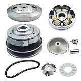 GY6 50cc Kupplungssatz, Kupplung und Variator-Kits mit 669 729 Riemen, passend für 139QMB GY6 50cc Motorroller ATV und Go Karts, Taotao Roketa Sunl