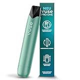 Vuse Pro One Vape Pen – Wiederaufladbare Vape mit Boost-Taste, "*1000 Züge" pro Ladung, kompatibel mit Vuse Pods, Leichtes Pod System für unterwegs, USB-C, Aqua
