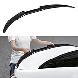 YPGHBHD Kompatibel für Audi A4 B6 2003 2004 2005, Auto Heckflügel Kofferraumspoiler Sedan Kofferraum Flügel Lippe Spoiler Bodykits Zubehör,A Glossy Black