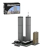 WANENGEDIY Twin Towers Modell Bausteine Set, 7121 Teile 1:800 Architekturmodell mit Straßenszene, Klemmbausteine für Erwachsene und Sammler, MOC-177998