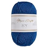 Utopia Crafts Joy Strickgarn, 50g, 150m, 100% Acryl, Pink, Doppelstrick (Navy Blue)