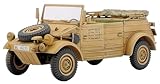 Tamiya 300032501-1:48 WWII Deutsche Kübelwagen Typ 82 Panzerkampfwagen K1, Beige