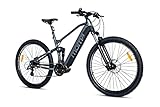 moma bikes Unisex-Adult EMTB 29" PRO Full SUSP. M-L Central Motor, Grey/Black