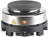 Rosenstein & Söhne Mini Herdplatte: Elektrische Mini-Einzel-Kochplatte, stufenlos, 500 Watt, Ø 10 cm (Reise Herdplatte)