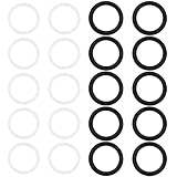 LT Easiyl 20 Stück Schnellverschluss-Hydraulikkupplung Gummi-O-Ring-Dichtung 27 X 20 X 3,5 Mm Und 24,8 X 20,6 X 1,3 Mm Kompatibel mit BG3-Stecker-Traktor Schwarz Und Weiß