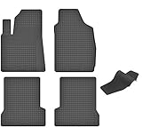 Gummimatten mit Tunnel kompatibel mit FIAT 500 / 500L / Abarth 500 ab 2007 ideal angepasst 5-Teile EIN Set