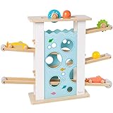 howa Kugelbahn aus Holz mit 6 Rollelementen 6017