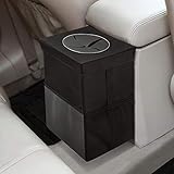 Auto-Mülleimer mit Deckel - Auto-Müllsack mit Aufbewahrungstaschen Auslaufsicherer Auto-Organizer Zusammenklappbarer und tragbarer wasserdichter Auto-Mülleimer ， Mehrzweck-Mülleimer für Autos