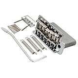 Wilkinson WOV01 52,5mm Vintage Tremolo Bridge 6-Punkt Steg für Squier Fender Strat ST Style E-Gitarre, Chrom
