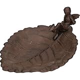 AB Tools Marchen Pixie Vogeltranke Gusseisen Schragforderer sitzen Garten Statue