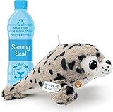 TE-Trend Seehund Robbe Kuscheltier Sammy mit dem Sound der Seal Dogs Plüschtier Stofftier 30cm nachhaltig aus 6 recycelten Plastikflaschen hergestellt