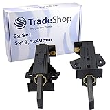 Trade-Shop 2x Kohlebürsten Motorkohlen 5x12,5x42mm mit Halter für Bauknecht WA Champion 64 WA 744 BW WA Care 24Di WA Care 24 SD WAK 24 WA Care 34 SD
