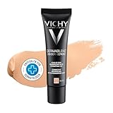 Vichy Dermablend [3D Correction], Teintkorrigierendes Make-up, Foundation bei unreiner und zu Akne neigender Haut, Ohne Maskeneffekt, Farbton: 25 nude, 30 ml