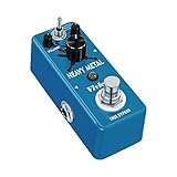 Vivlex LEF-305 Metall Verzerrer Heavy Metal Distortion Pedal Schwermetallverzerrung Mini Analog Effektpedal Effekt Pedal für E Gitarre True Bypass