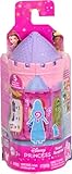 Mattel Disney Princess Tower Surprise Kleine Puppen & Zubehör, stapelbare Spielsets mit 4 Überraschungen & Freund aus Disney Filmen (Stile können variieren)