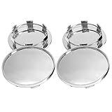 Nabendeckel für Audi A8 Limousine D5 4N I 2017-2024,Radnabenabdeckung Set ABS Kunststoff Aluminium Nabenkappen für Felgen Radnaben Felgendeckel Felgenkappen,A-61mm