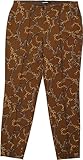 Cambio Damen Stoffhose mit Kettenprint Ros, braun, Gr. 40