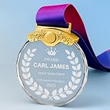 WERWAES Medaille mit Gravur – Personalisierte Medaillen für Kinder in Geschenkbox – Individuelle Goldmedaille mit Wunschtext & Motiv für Wettkampf, Wettbewerb und Sportfest (Gold)