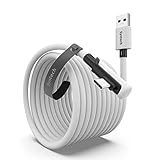 Syntech Link Kabel 6M Kompatibel mit Quest2 Zubehör und PC/Steam VR, High Speed PC Datenübertragung, USB 3.0 zu USB C Kabel für VR Headset und Gaming PC