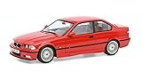 Solido 421185830 BMW E36 M3 mit BBS Felgen, Modellauto, Maßstab 1:18, rot