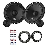 JBL Stage161CFS Lautsprecher mit Einbauset passend für VW Volkswagen Caddy ab 2003 Türen vorne 450 Watt 165mm 2 Wege Kompo