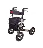 Luftbereifter Reise-Rollator von Antar, mehrfach faltbar für die Reise mit extra großen Rädern AT51036