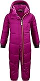 Killtec Skioverall Kinder Twinkly MNS ONPC B - Overall in Daunenoptik - Schneeanzug mit Kapuze - Winteranzug mit flauschigem Innenfutter, orchidee, 110/116