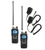 MAAS Paket 97 Set : 2 x MAAS KCB-H1000 Multinorm CB Handfunkgerät inkl. Akku + KFZ Adapter + 230 V und 12 V Lader + 2 x MAAS KEP-27-K Lautsprechermikrofon